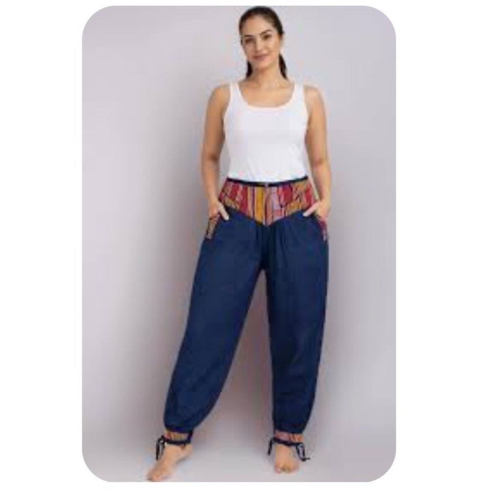 Ge Gal Harem Pants Casual Baggy Joggers Hippie Drop Crotch Palazzo Pants Size S
